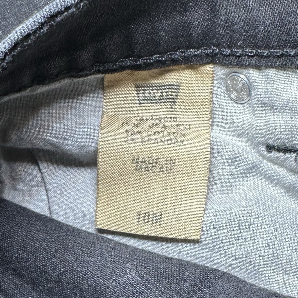 Levi's 512 Womens Size 10M Perfectly Slimming Bootcut Black Denim Jeans - Picture 6 of 10